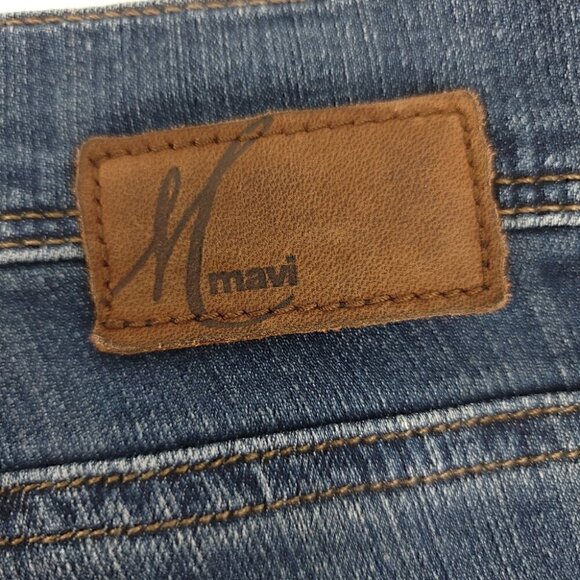 Mavi Women's 28/32 Molly Straight Mid Rise Blue Elasticized Jeans Traditional - Picture 12 of 13